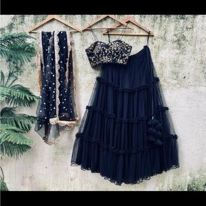 Lehenga choli in black